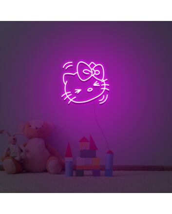Hello Kitty Happy Face Neon Sign Lights Night Lamp Led Neon Sign Light For Home Party