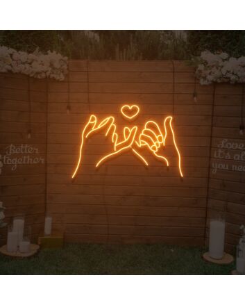 Promise Finger Neon Sign Lights Night Lamp Led Neon Sign Light For Home Party