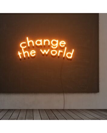Change The World Neon Sign Lights Night Lamp Led Neon Sign Light For Home Party