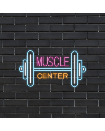 Plug And Play Neon Sign Muscle Center