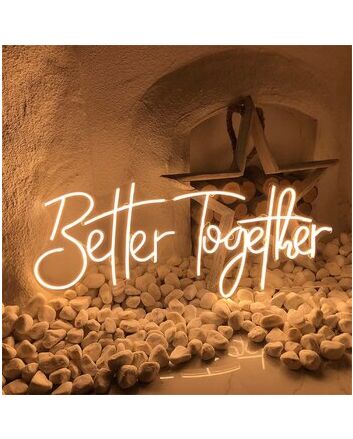 Better Together Neon Special Wedding Design