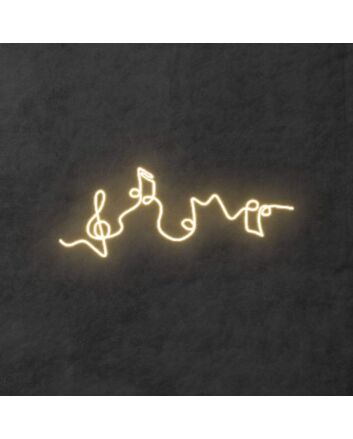&#39;Music&#39; Neon Sign