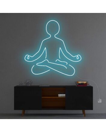 &#39;Meditation&#39; Neon Sign