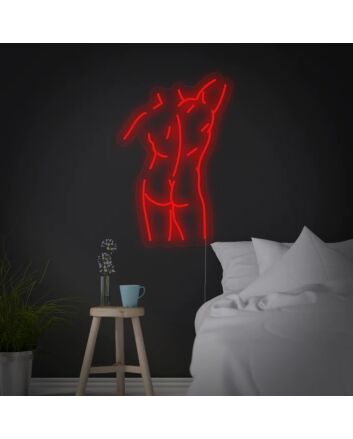 Send Nudes Neon Sign Strong Human Male Body Neon Sign