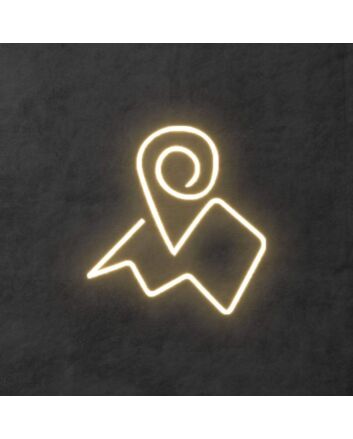 &#39;Map&#39; Neon Sign