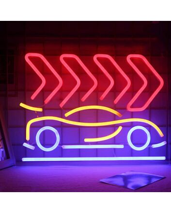 Neon Car Signs Led Neon Sign Red Neon Light Signs For Bedroom Game Area