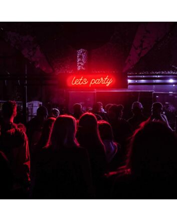 Lets Party Neon Sign For Bar Wall Decor