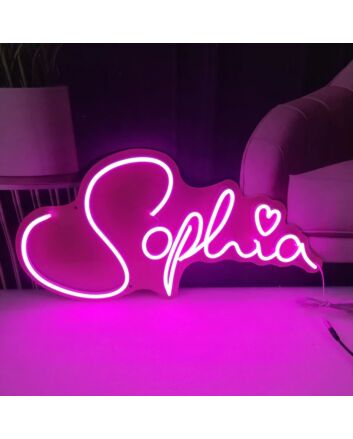Sophia Neon Name Signs Pink Name Neon Lights