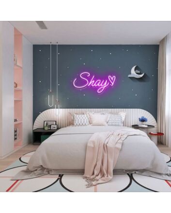 Shay Neon Name Signs Home Kids Room Decoration