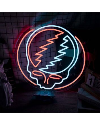 Break Skull Neon Sign