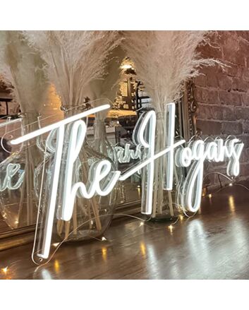The Hogans Neon Name Signs Family Name Room Wall Decor