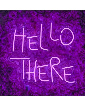 Hello There Neon Sign Room Party Wall Decoration