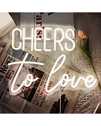 Cheers To Love Neon Sign
