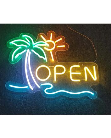 Open Neon Sign Wall Art Sign