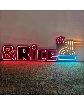 Ramen And Rice Neon Sign