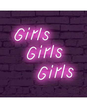 Girls Girls Girls Led Neon Sign