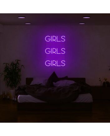 Girls Girls Girls Neon Sign
