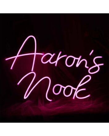 Aaron'S Nook Neon Sign