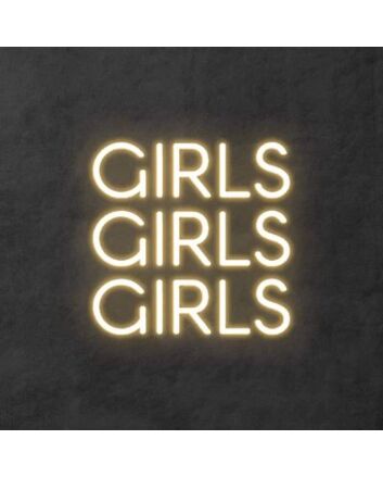 Girls Girls Girls Neon Sign Wall Decor Sign Led  Neon Light