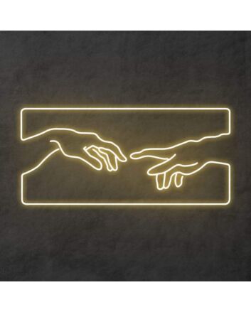 Creation of Adam Neon Sign