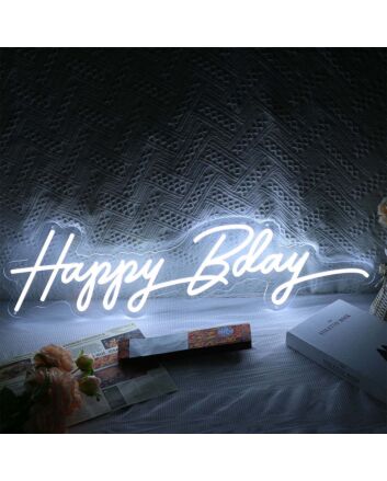 Happy Bday Neon Sign