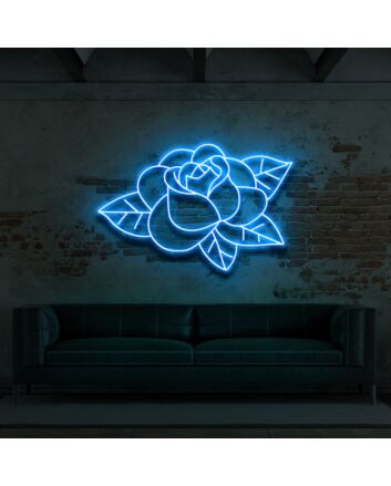 Old School Rose Neon Sign