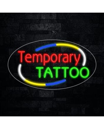 Temporary Tattoo led neon Sign