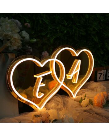 E And A Neon Sign