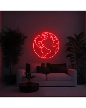 Earth Aesthetic LED Sign