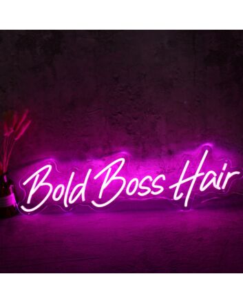 Bold Boss Hair Neon Sign
