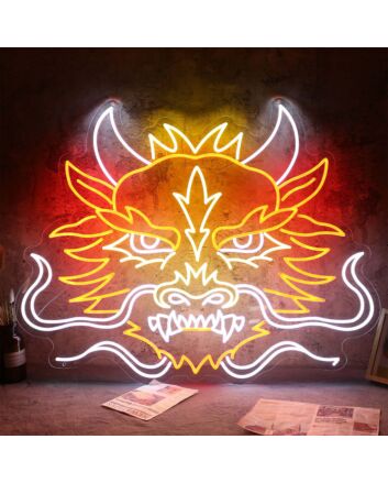 Deagon Head Neon Sign