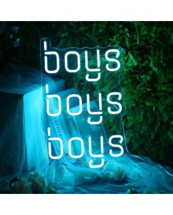 Boys Boys Boys Neon Sign