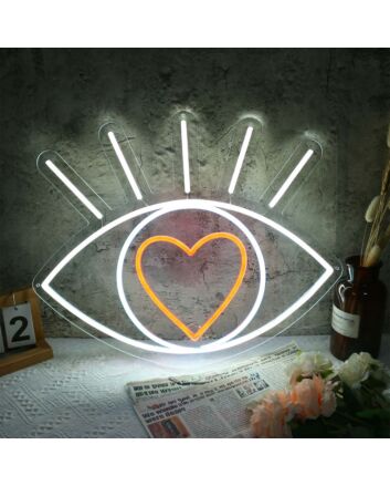 Shining Eye In Love Neon Sign