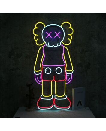The KAWS Standing Model Neon Sign