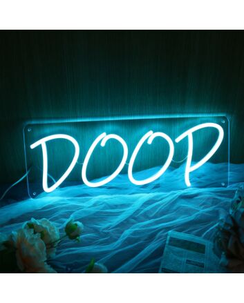 Doop Blue Neon Sign