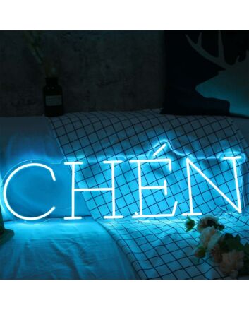 CHEN Blue Neon Sign
