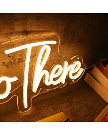 Hello There Yellow LED Neon Sign