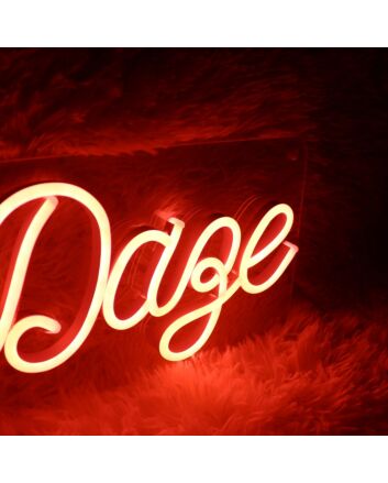 Happy Daze red Neon Sign