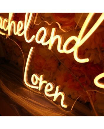 Rachel And Back Loren Neon Sign