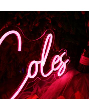 The Coles Pink Neon Sign