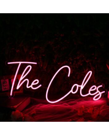 The Coles Pink Neon Sign
