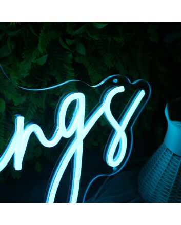 The Kings Blue Neon Sign