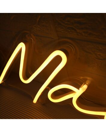 Maeva Yellow Neon Sign