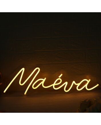Maeva Yellow Neon Sign