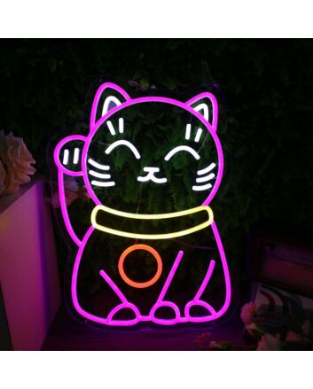 Lucky Cat Custom Neon Sign