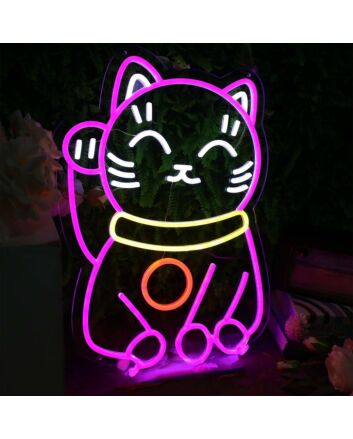 Lucky Cat Custom Neon Sign