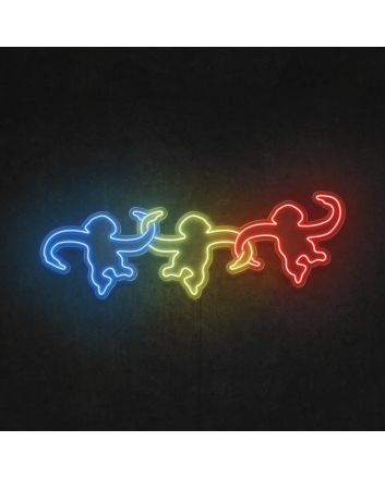 Monkeys Hanging Around LED Neon Sign