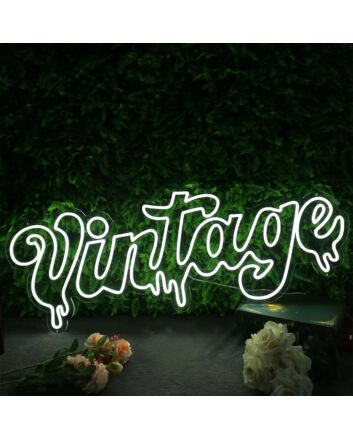 Vintage White Neon LED Sign