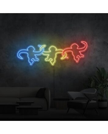 Monkeys Hanging Around LED Neon Sign
