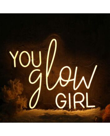 You Glow Girl Yellow Neon Sign